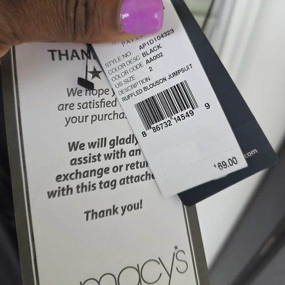 Adrianna Papell Women Jumpsuit Sz 2 Black Chiffon Ruffle Wide Leg NWT Cocktail - Picture 5 of 11